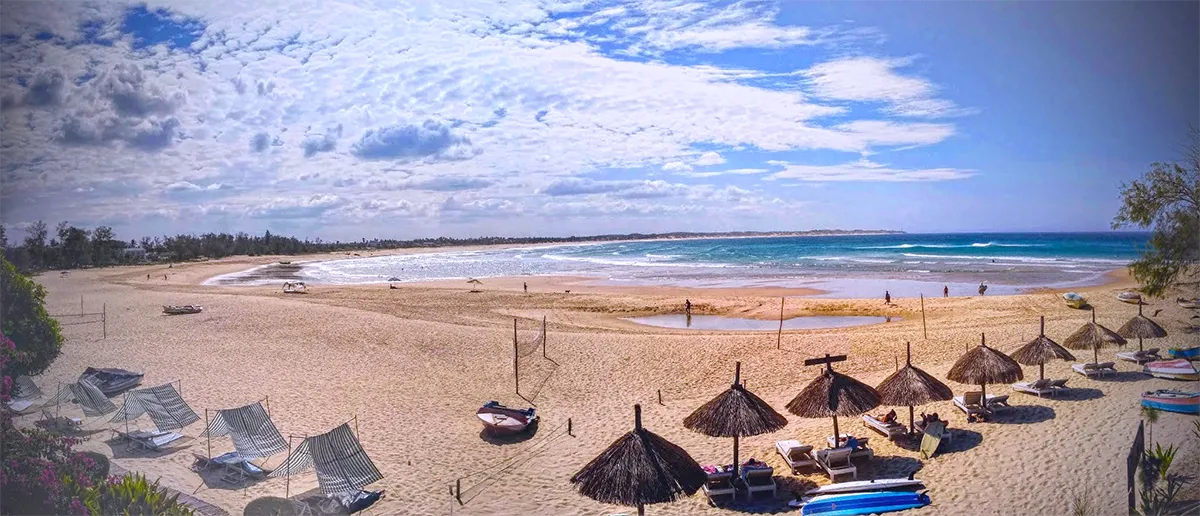 Tofo Beach Mozambique shore
