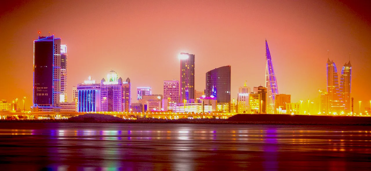 Bahrain city skyline Bahrain city skyline